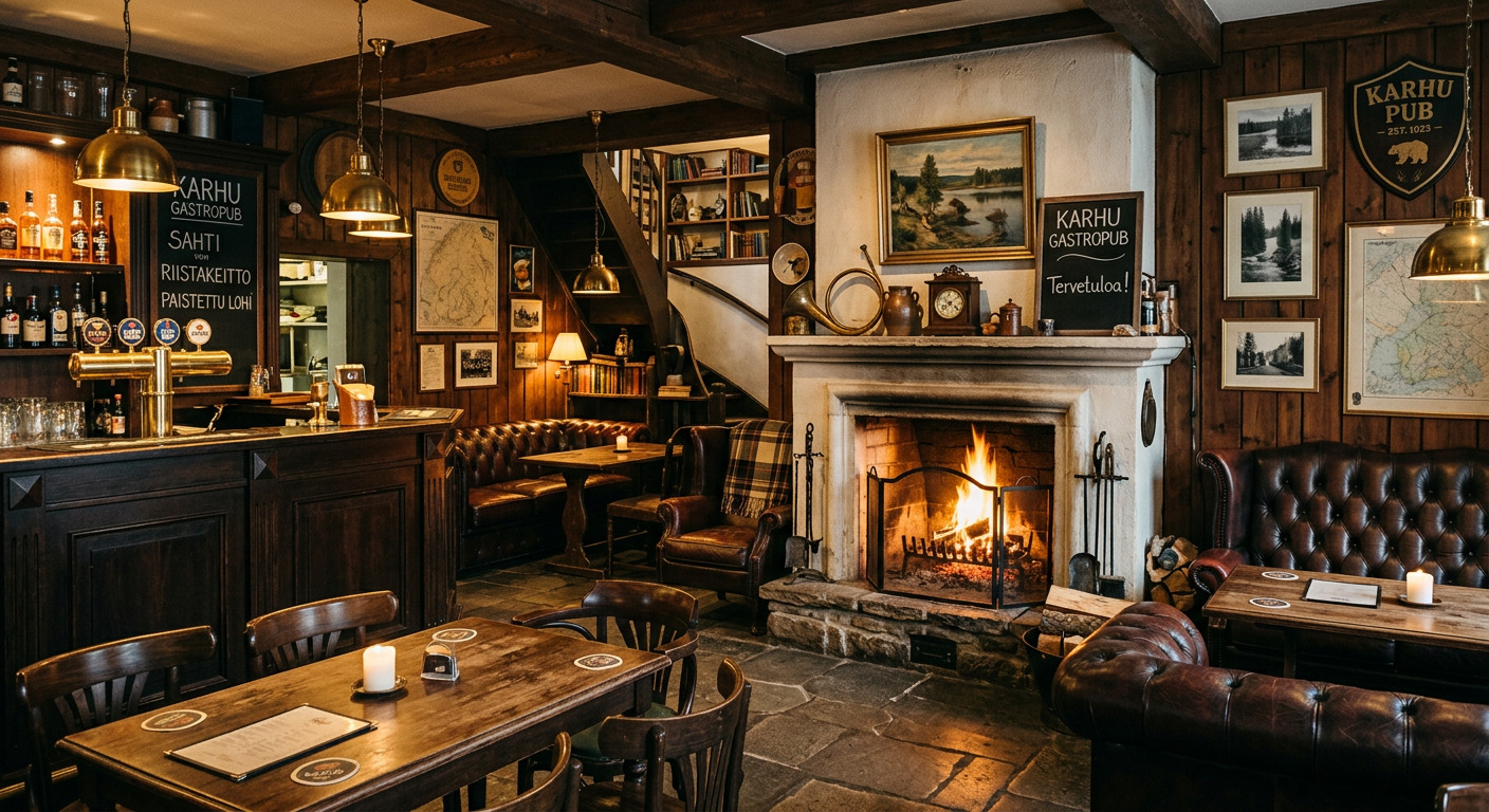 Cosy pub interior at PrestigeStay Horizon